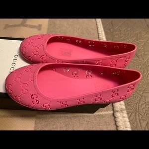 Little Girls Pink Gucci Shoes